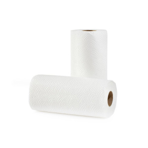 Белые рулонные бумажные полотенца  (2 шт)